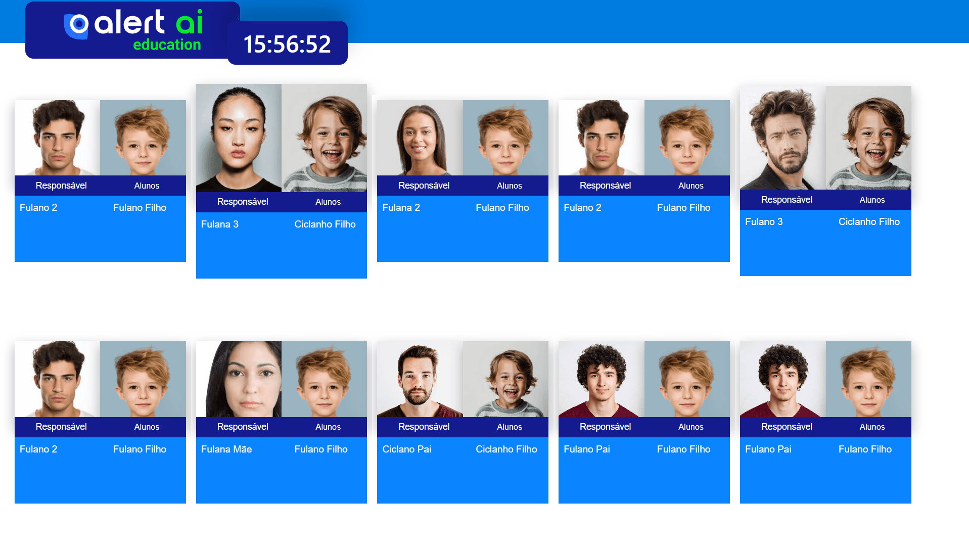 Monitoramento de presença em tablet